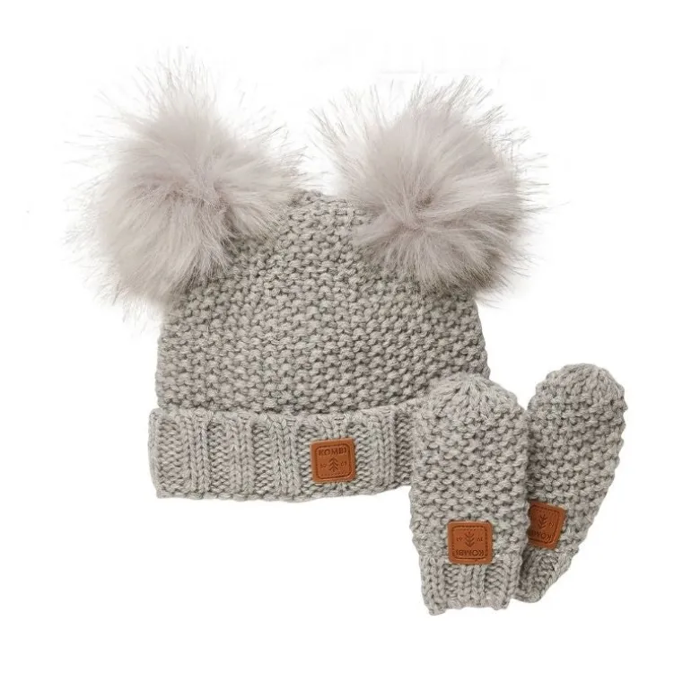 Adorable Knit Toque and Mittens Set - Infants