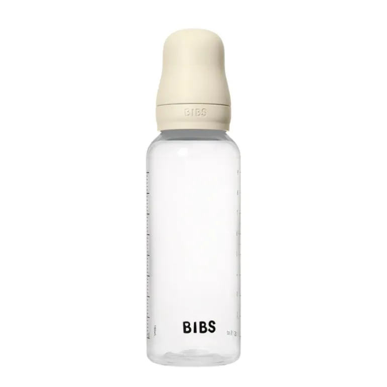Baby Plastic Bottle Complete Set - Natural Rubber Latex