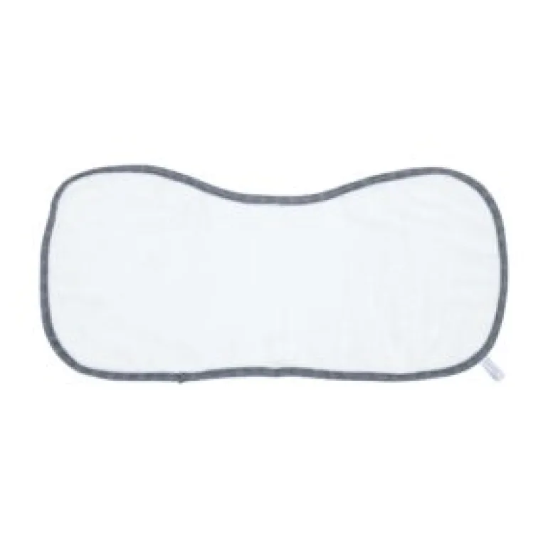 Bamboo Burp Cloth - White/Blue