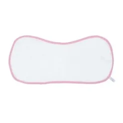 Bamboo Burp Cloth - White/Pink