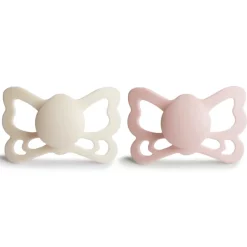 Butterfly Anatomical Silicone Pacifier 6-18 Months - 2 Pack