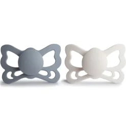 Butterfly Anatomical Silicone Pacifier 6-18 Months - 2 Pack