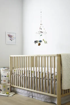 Cotton Crib Skirt - Grey