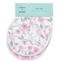 Cotton Muslin Burpy Bibs - 2 Pack
