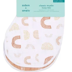 Cotton Muslin Burpy Bibs - 2 Pack
