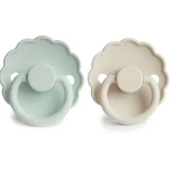 Daisy Silicone Pacifiers - 2 Pack