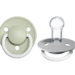 De Lux Silicone Natural Pacifier - 2 Pack
