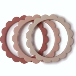 Flower Teething Bracelet - 3 Pack