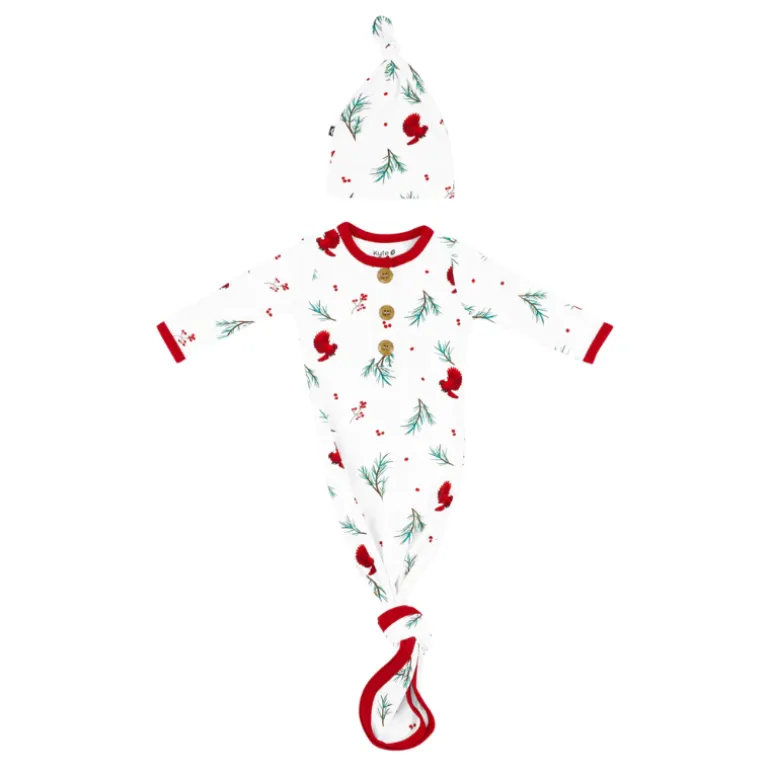 Holiday Knotted Gown & Hat
