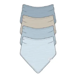 Muslin Bandana Bibs - 4 Pack
