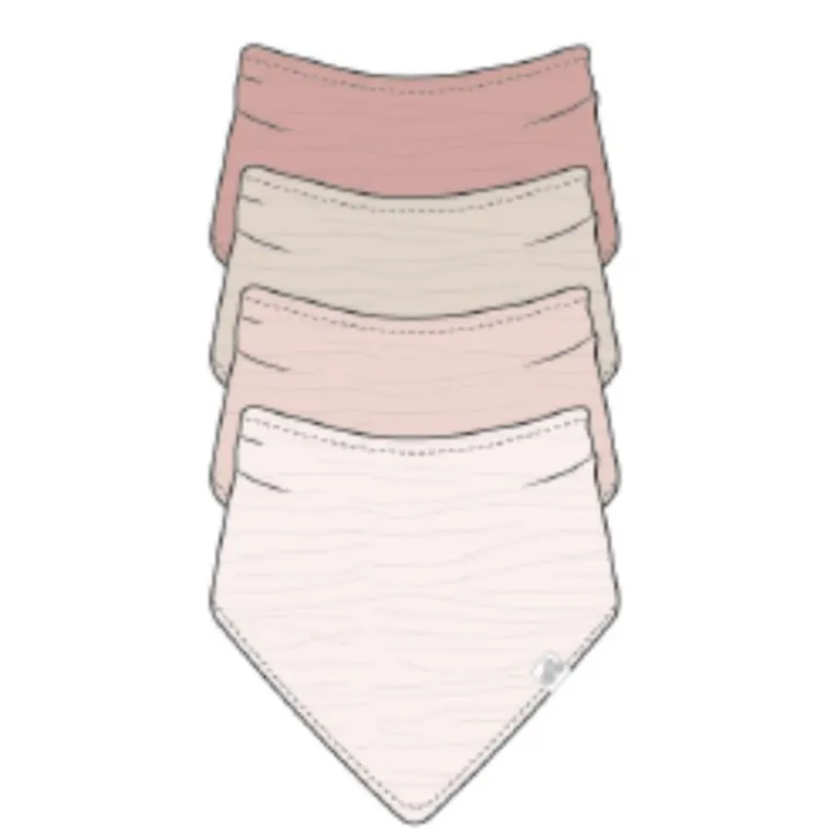 Muslin Bandana Bibs - 4 Pack