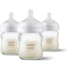 Natural Glass Bottle 4oz - 3 pack