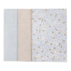 Organic Baby Muslin Squares 3 Pack