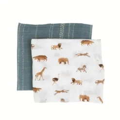 Organic Cotton Muslin Swaddle Blanket - 2 Pack