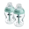 9oz Advanced Anti-Colic Baby Bottle with Slow Flow Breast-Like Nipple-2 Pack
