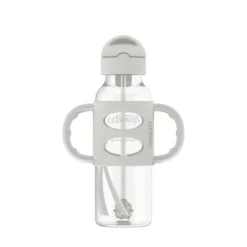 8oz Sippy Straw Bottle - Grey