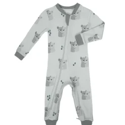 Patterned Organic Footless Sleepers