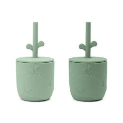 Peekaboo Straw Cup 2-pack Wally