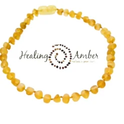 Raw Baltic Amber Teething Necklace - 13 Inch