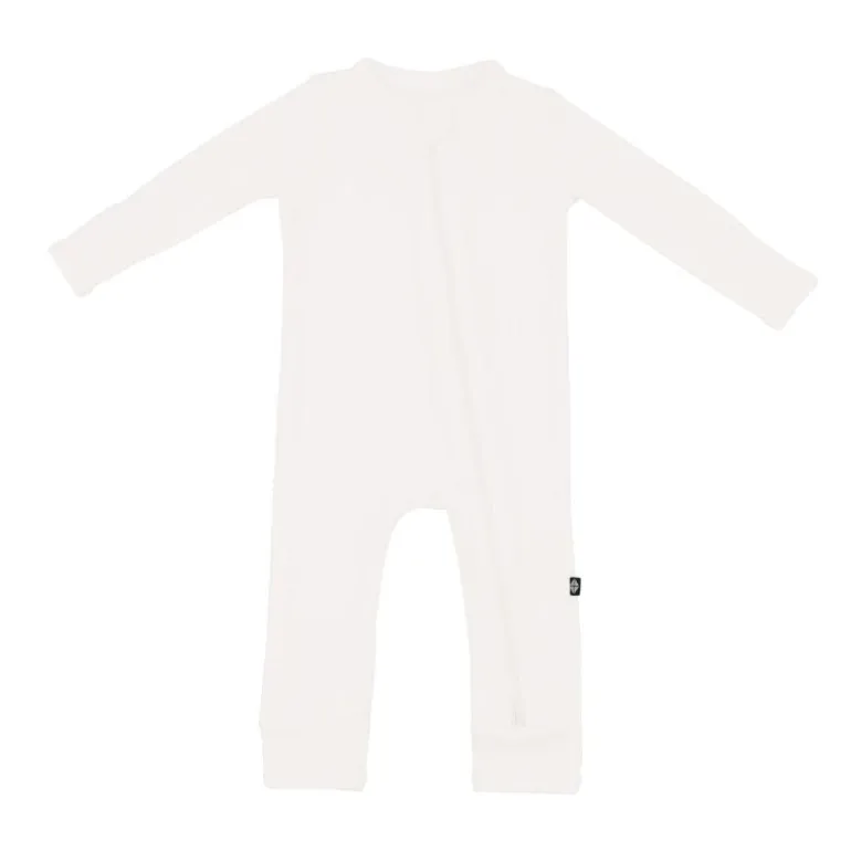 Ribbed Bamboo Zippered Romper