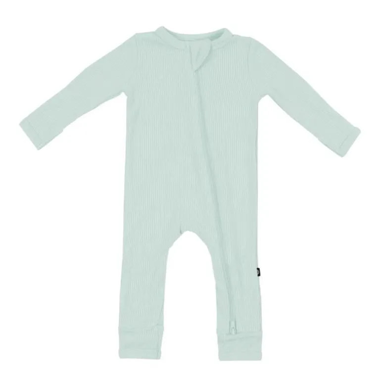 Ribbed Bamboo Zippered Romper