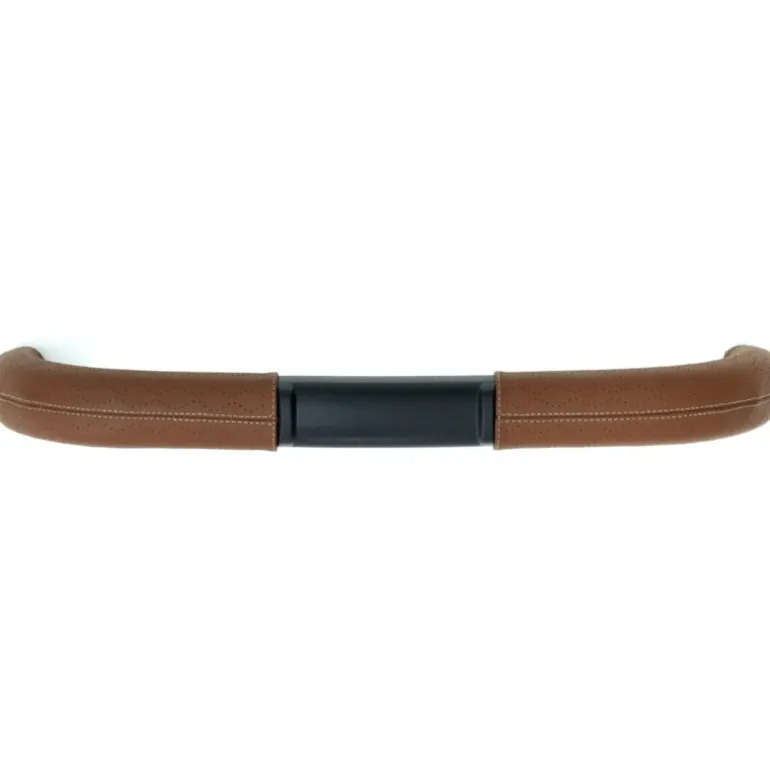 &Roll or &Jog frame Leather Handlebar Grips