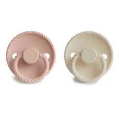 Rope Silicone Baby Pacifier - 2 Pack