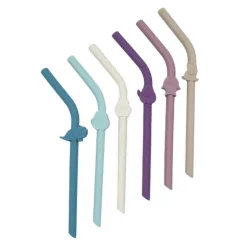 Silicone Animal Straws with Cleaning Brush