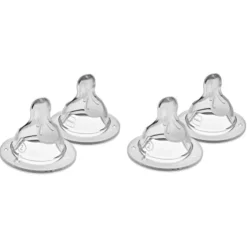 Silicone Bottle Nipples - 4 Pack