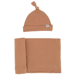 Stretch Knit Swaddle & Hat Set