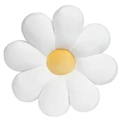 Sweet Daisy White Flower Decorative Pillow