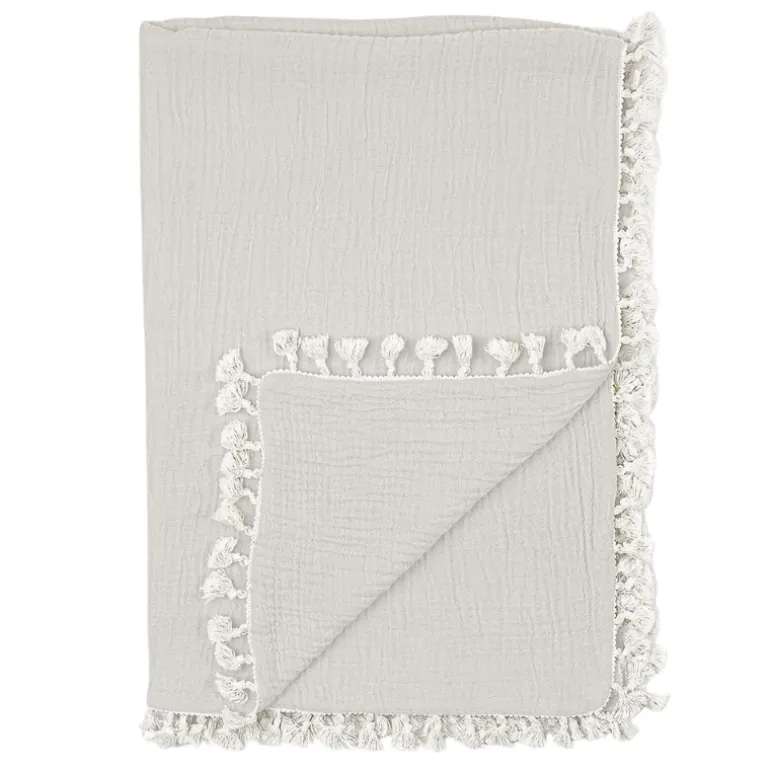 Tassel Muslin Blanket