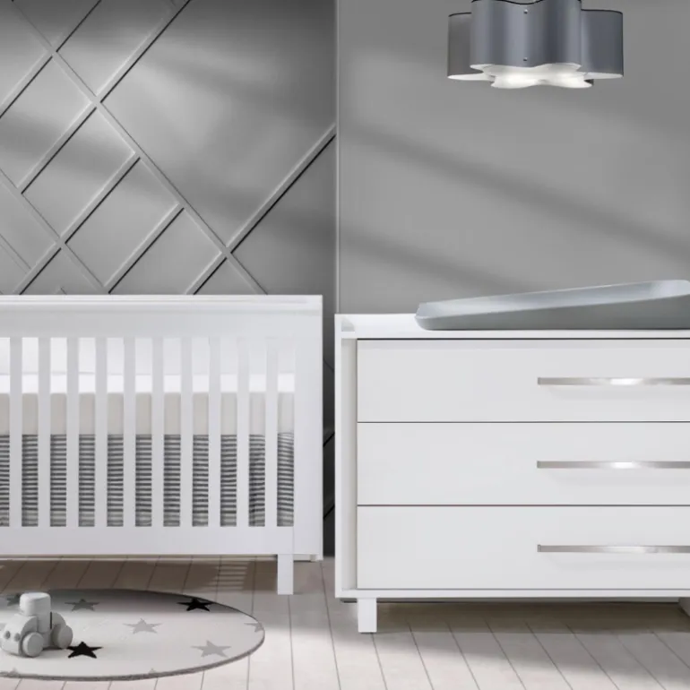 Urban Convertible Crib and Urban 3 Drawer Dresser Combo