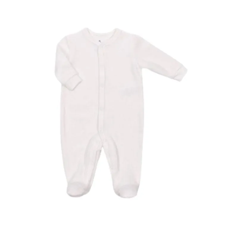 Velour Sleeper with Snaps