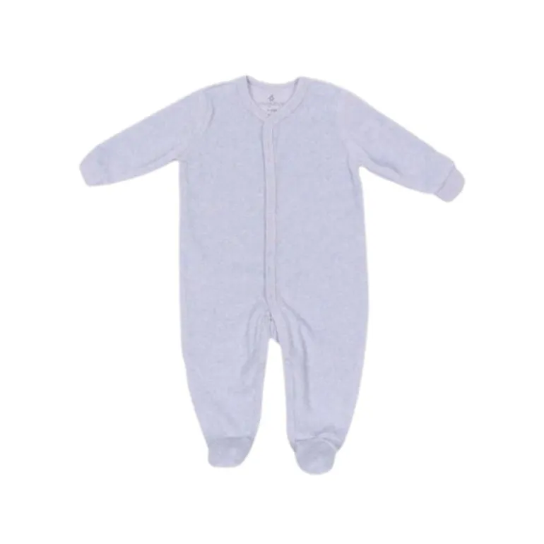 Velour Sleeper with Snaps