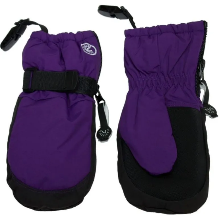 Zipper Mittens with Clips