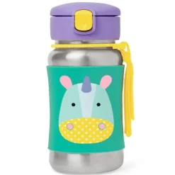 Zoo Stainless Steel Straw Bottle